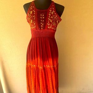 Colored Burgundy Dress